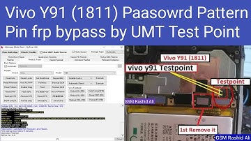 Vivo Y91 (1811) Paasowrd Pattern Pin frp bypass by UMT Test Point