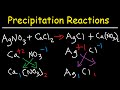 Precipitation Reactions and Net Ionic Equations - Chemistry