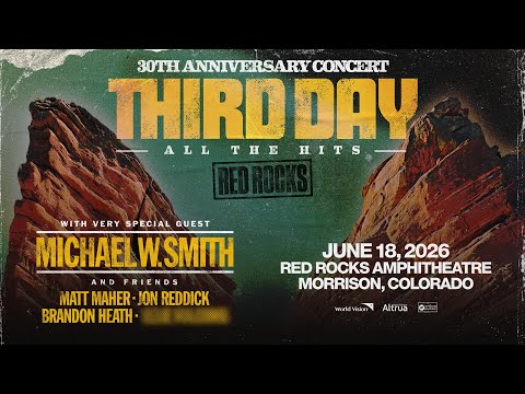 Third Day 30th Anniversary Concert Red Rocks 2026