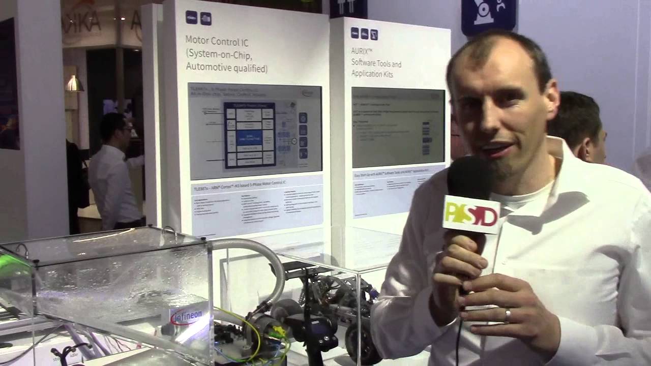 Infineon demonstrates their advanced motor-control IC at embedded world