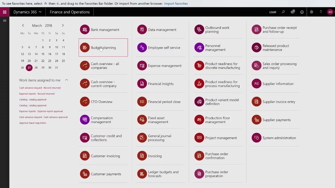 Budget demo for Dynamics 365 for Finance & Operations - - YouTube