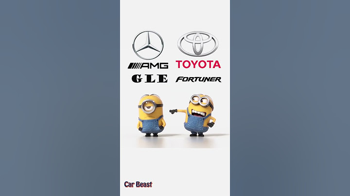 Mercedes AMG GLE vs Toyota Fortuner Minions style #tiktok #car #suv #toyota #edit #automobile #fyp