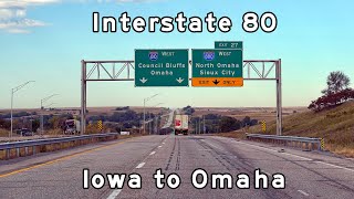 Interstate 80 West - Iowa to Omaha - October 2022