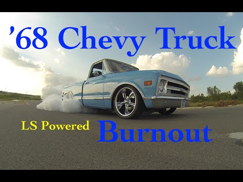 Bryan's '68 Chevy Truck Burnout -C10?5.3 LS Powered