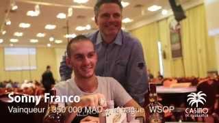 Sonny Franco - Vainqueur du WSOP CIRCUIT WARM UP DEEPSTACK