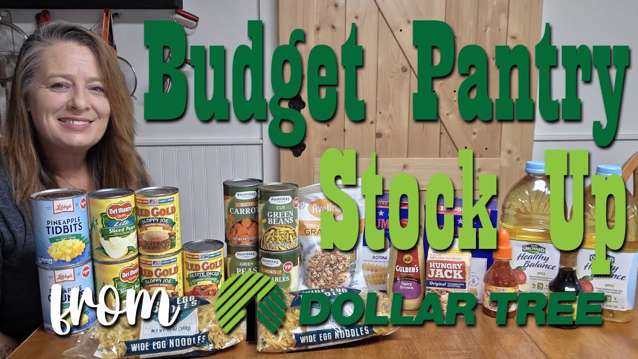 $25 Budget Pantry Stock Up from Dollar Tree