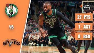Jaylen Brown - 27 Points, 5 Three-Pointers, 7 Assists vs Spurs - 2025-26 Regular Season