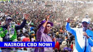 LIVE: Gachagua and united Opposition storm  Nairobi CBD after police attacked Sifuna in Kitengela!