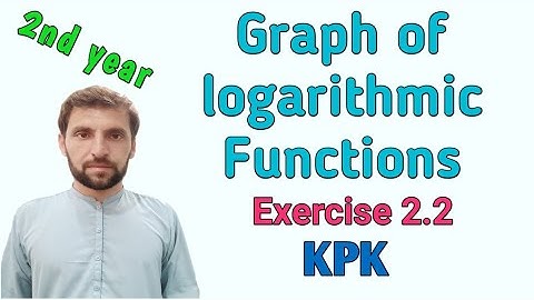 Graph of logarithmic functions|| second Year mathematics new course kpk || Exercise 2.2 question 4