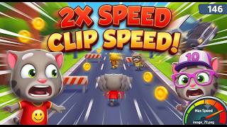Talking Tom Gold Run Part 146 | Hyper Fast 2X Clip Speed Gameplay! 🏃‍♂️💨 screenshot 2