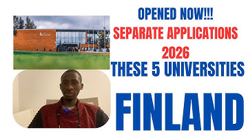 💥OPEN TODAY!!! THESE FINLAND UNIVERSITIES SEPARATE APPLICATION, DOCUMENTS & STEPS YOU MUST CONSIDER