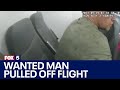 Video shows man wanted for lewd acts pulled from plane | FOX 5 News