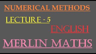 Numerical Methods - Engineering Maths - Jacobi's method - Iteration method - unit 1 - English