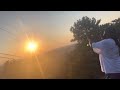 Eliyahu sounding shofar on Stone Mountain on September 21.,2022 before Sunset.