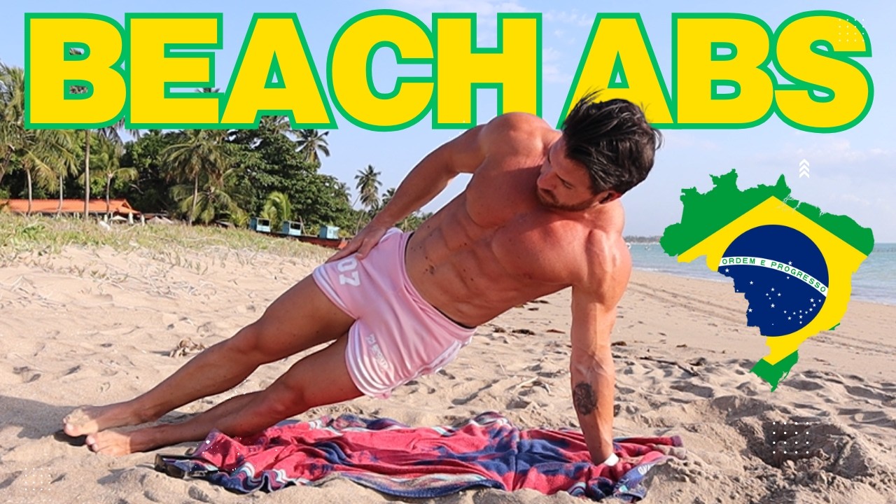 🔥 Abs on the Beach | Bodyweight Core Workout 🔥
