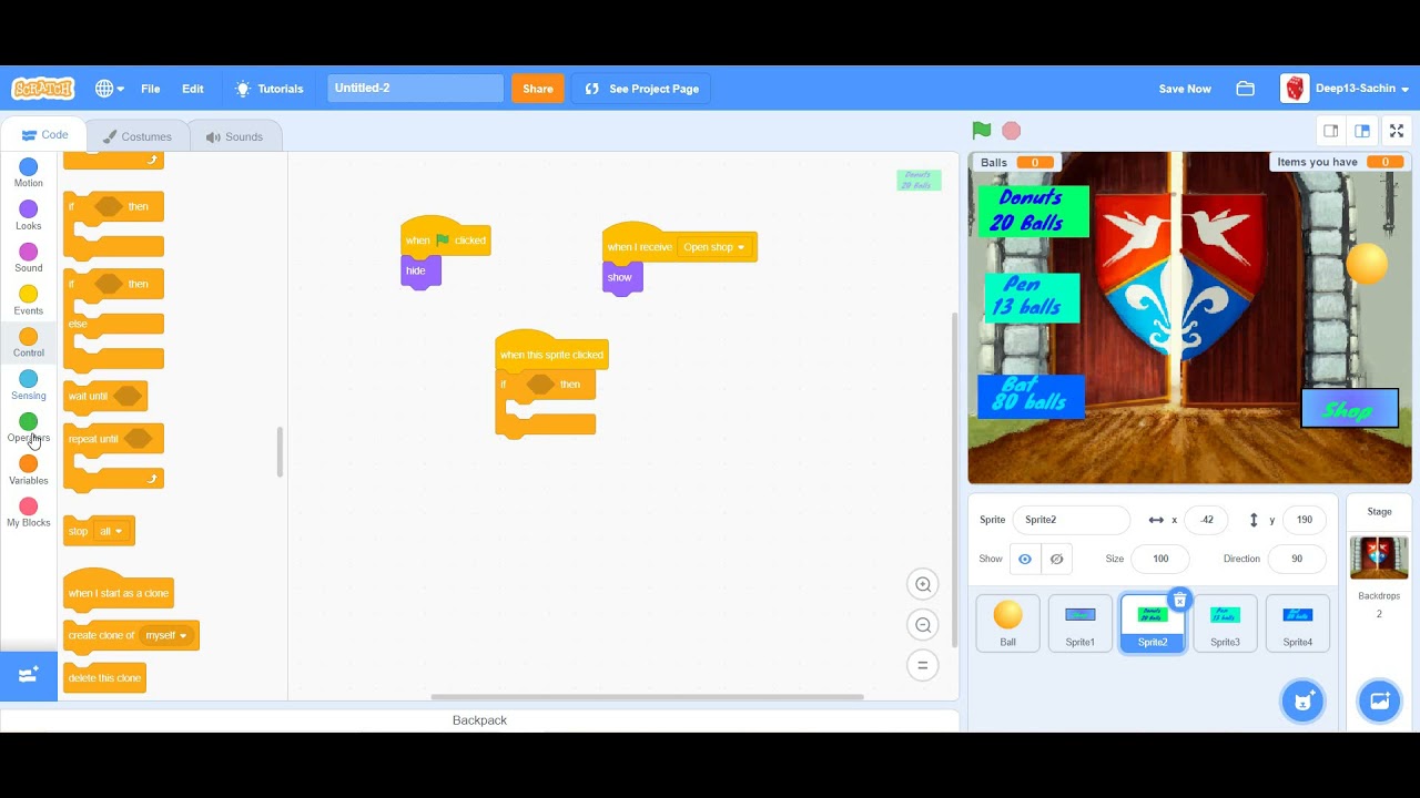 How to create a clicker game in Scratch 