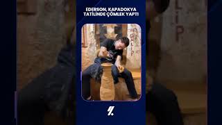 Ederson, Kapadokya Tatilinde Çömlek Yaptı