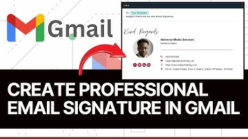 Create and Add a PROFESSIONAL Email Signature in Gmail!
