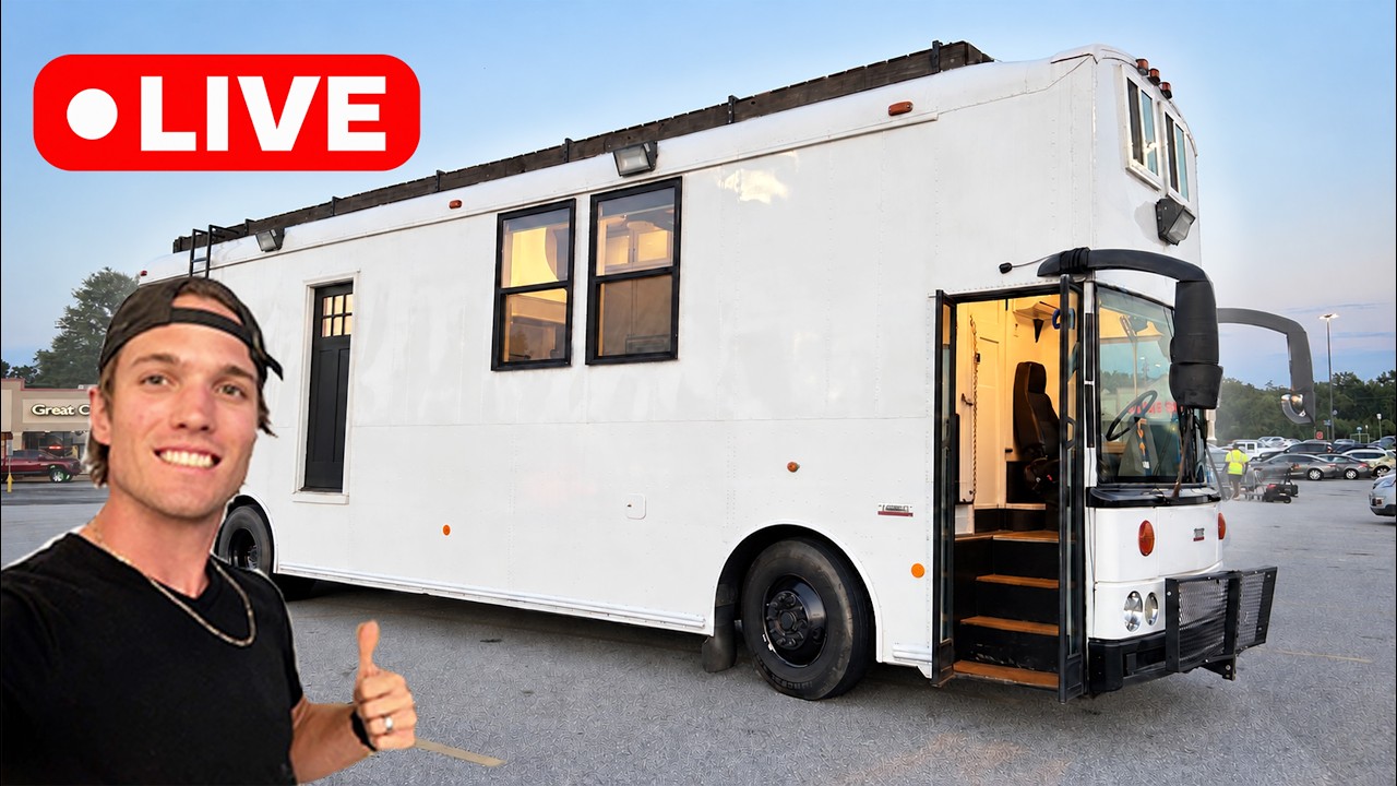 Driving my HOUSE to a BUSY restaurant (bus got raided… oops)