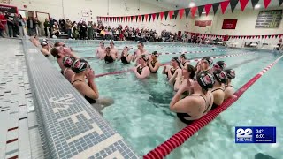 Westfield High School swim team pay tribute to Navy SEAL Christopher Chambers