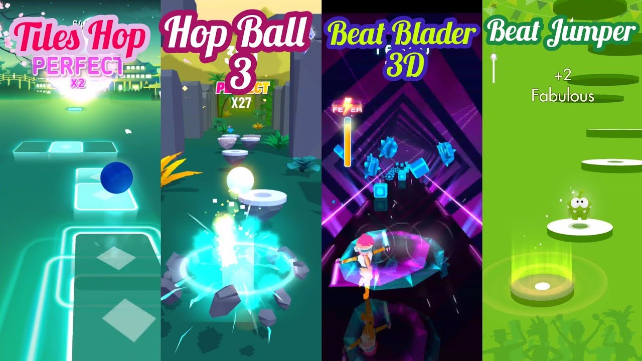 Jingle Bell Rock Tiles Hop Vs Hop Ball 3 Vs Beat Blader 3D Vs Beat
