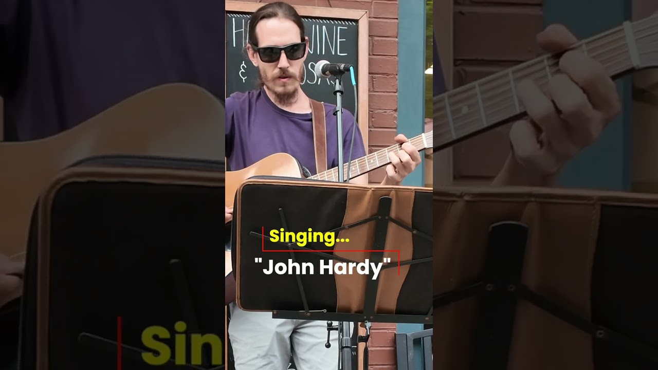 Aaron Padgett - musician performing "John Hardy" at "The Tryon Bottle"