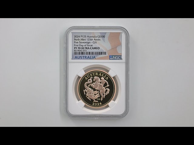 日本独占販売 2024 オーストラリア パース造幣局創立125周年 5ソブリン