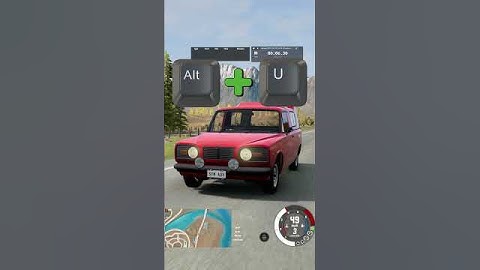 BeamNG Tips & Tricks No.1 😎 Hide UI #shorts