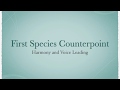 First species counterpoint