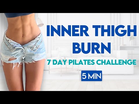 5 min Slim Inner Thighs Pilates Workout | At Home Leg Workout