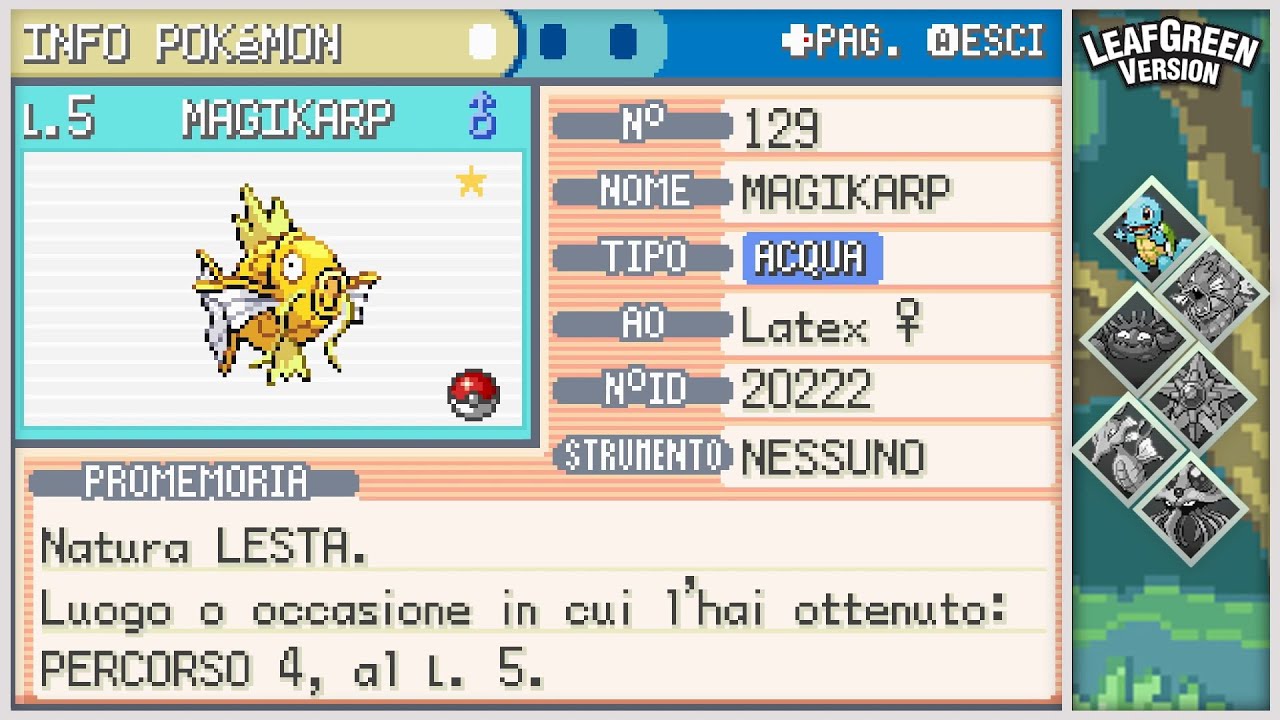 Live! Shiny Magikarp in LeafGreen after 3,524 SRs! (DTQ #2)