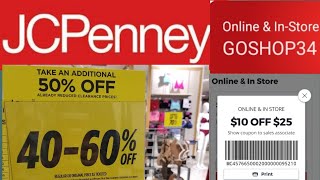 Couponing at Jcpenney $10 off $25