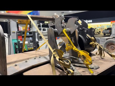A Series Root Plow for D3 and a Mesquite Nail Puller for a Kubota KXO80 Excavator 