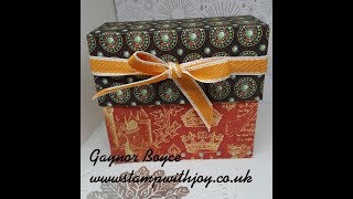 Mini Recipe Box using Graphic 45 papers