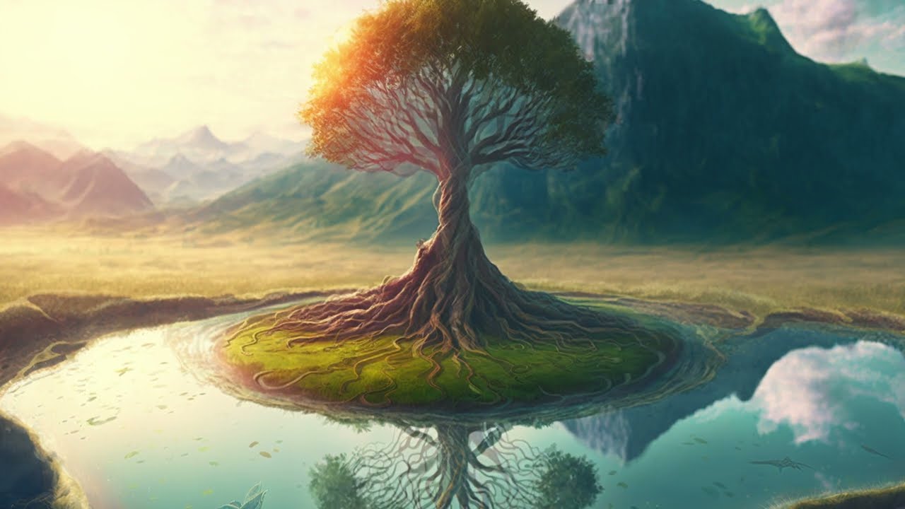 Visual Meditation Tree NO SOUND Screen Saver