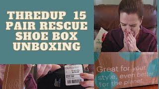 thredUP Rescue Shoe Mystery Box Unboxing, 15 pairs and, please, thredUP say it isn't so :(