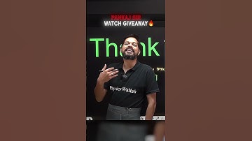 WATCH Giveaway by Pankaj Sir😳🔥 #jeewallah #shorts #pw #physicswallah