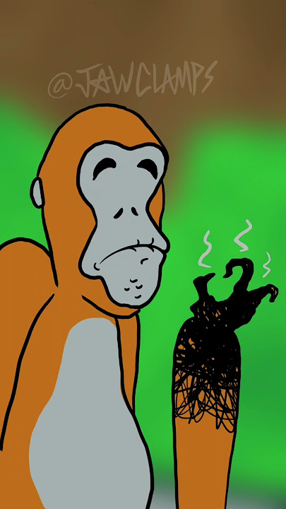 When you touch grass #gorillatag #oculusquest2 #animation #vr #monkey