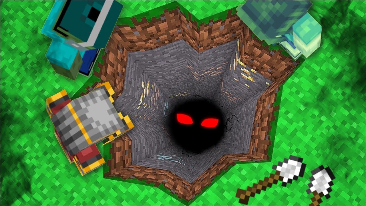 Don T Look Inside This Crack In The Ground In Minecraft Dangerous Monsters Mod Minecraft Youtube