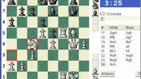 Chess World.net presents Blitz #456 vs Mrso (2281) KGA: Fischer defense (Chessworld.net)