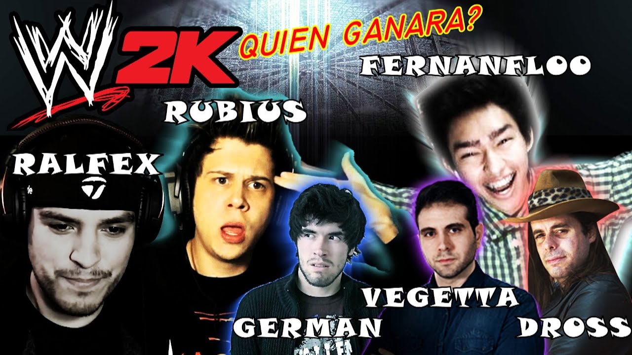 WWE-PELEA DE YOUTUBERS- "DROSS FERNANFLOO ELRUBIUSOMG VEGETTA777 GERMAN ...