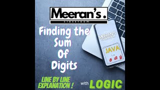Sum of Digits Program in Java | Step-by-Step Explanation with Logic in Tamil