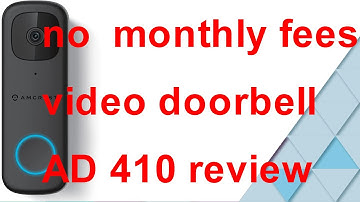 Amcrest doorbell AD410 review and installation. no monthly fees, RTSP