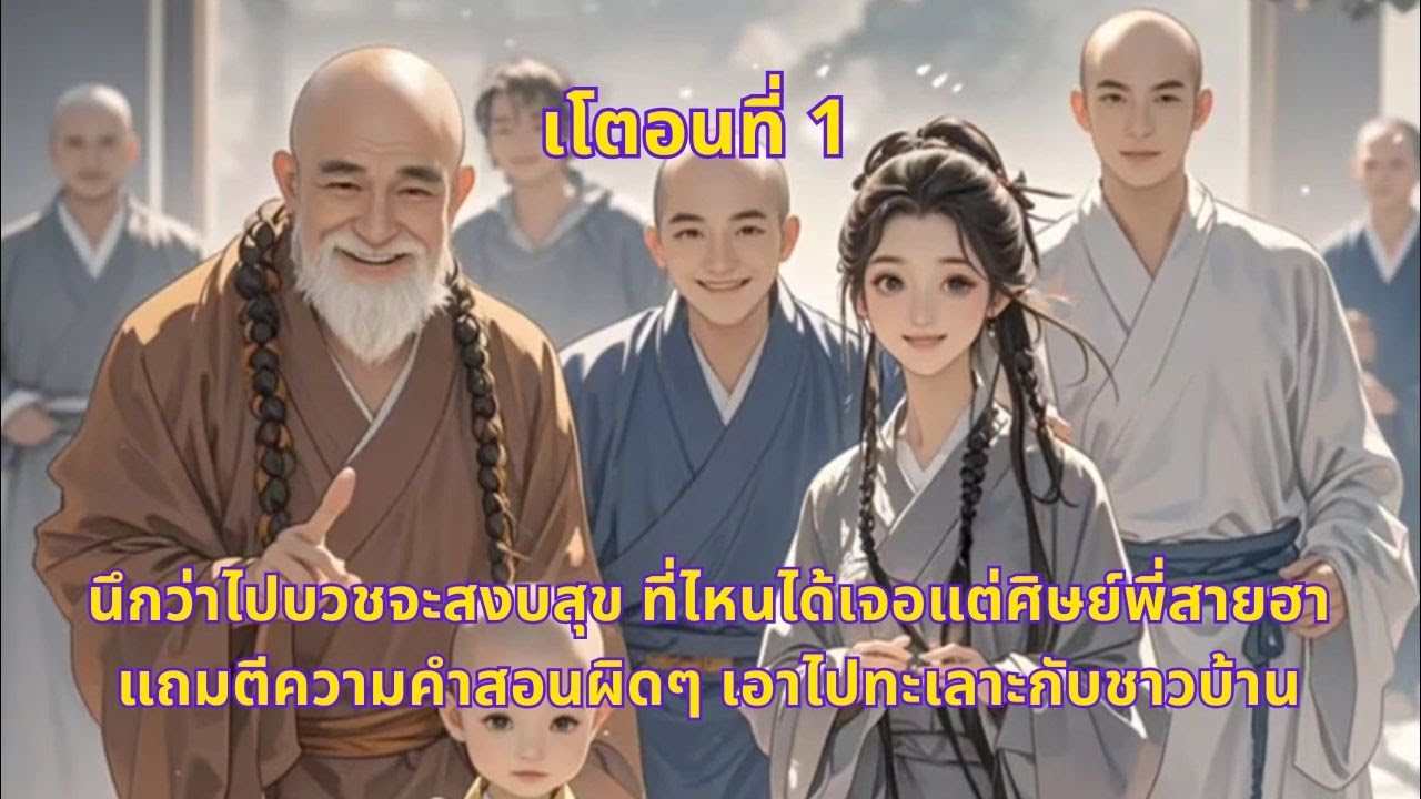 EP 1 | นึกว่าไปบวชจะสงบสุข ที่ไหนได้เจอแต่ศิษย์พี่สายฮา แถมตีความคำสอนผิดๆ เอาไปทะเลาะกับชาวบ้าน