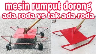 MESIN RUMPUT DORONG PART 2 // push lawn mower modification