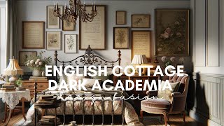 English Cottage Dark Academia Style Interior Design Fusion