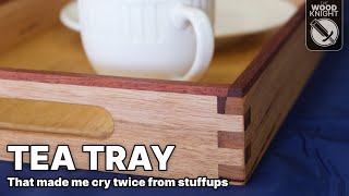 Tapered-inside Tea Tray (With Failures Left In)