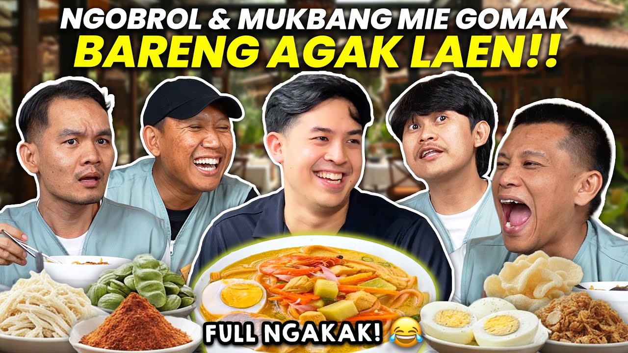 NGAKAK! MUKBANG MIE GOMAK BARENG AGAK LAEN! (BORIS, JEGEL, OKI, BENE)