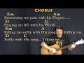 Killing Me Softly (Roberta Flack) Strum Guitar Cover Lesson in Em with Chords/Lyrics