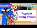 Security Breach and Poppy Playtime React to🔥Funny Memes🔥[Part 1]|⚠️MY AU⚠️|FNAF SB|Poppy Playtime|GC